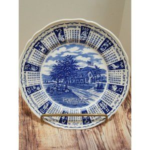 Alfred Meakin Staffordshire God Bless Our House 1976 Vintage Calendar Plate